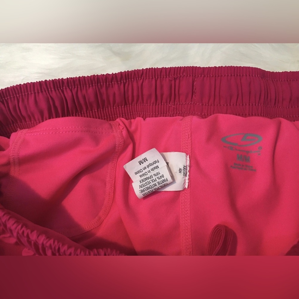 Womens Champion Duo Dry Workout Active Shorts Size Medium Pink - Picture 6 of 6